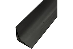 YCBTREE Flexible Zierleiste Selbstklebend,Deckenleisten PVC Weichsockelleiste Wasserdicht Fliesenkanten Decken und Wandübergang Hält ein Netzwerkkabel für Wandkanten Fliesenkanten Boden Schrank (Schwarz 3M)