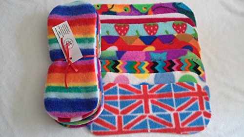 Easy Peasy Fleece Nappy Liners Pk 10 Mixed Unisex Prints
