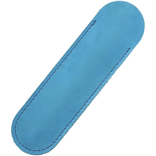 PU-Leder Stifthülsen 5 Stück – Einzelne Schutzhüllen, 16,5 Cm, Blau, Für Füller & Kugelschreiber