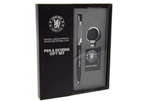 Chelsea FC - Kugelschreiber- und Schlüsselanhänger -Set (Einheitsgröße) (Schwarz)