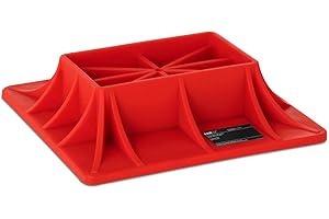 MSW MOTOR TECHNICS MSW Base Surface Support Cric Hi Lift Hi-Lift De Levage Agricole Utilitaire 4x4 ATV Tout-Terrain MSW-OSP-2500 (2,5 Tonnes, Plastique, Orange Fluo, Trou De Rangement)