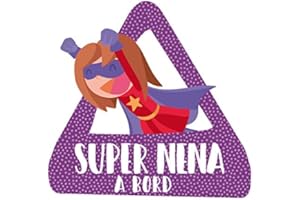 StarStick - Súper niña a bordo català – triángulo adhesivo de Bebé a Bordo - Catalán