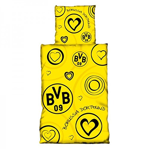 Preisvergleich Produktbild BVB Bettwäsche mit Herzen 135x200cm