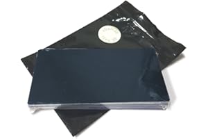 Ebamaz Láminas de aluminio anodizado grabadas con láser, 100 x 50 mm, esquinas redondas con adhesivo (negro, en blanco, 10 unidades)
