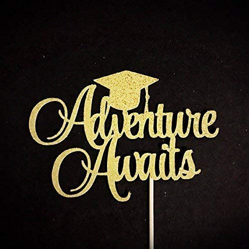 Preisvergleich Produktbild Adventure Awaits Tortenaufsatz für Abschlussfeier