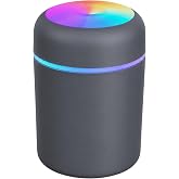 SELLER ZONE Humidifier With Colorful Light For Room, Bedroom, Office, Car (Grey), 300 ML