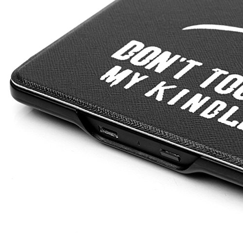 Kindle Paperwhite Hülle 2015 300 PPI mit Magnet Cool Design Leder Ultra Slim E-Reader Schutzhülle Wake Up / Sleep Funktion für Alle Kindle Paperwhite 2015 / 2014 / 2013 / 2012- DON’T TOUCH MY KINDLE - 8