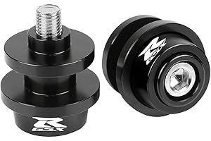 YIEBA M8 Deslizadores del Basculante de la Motocicleta, Deslizadores del Carrete del Basculante del Soporte Trasero para Suzuki GSXR 125 250 300 600 750 1000 1100 (Negro)