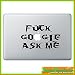 Produktbild "FCK Google ask me Apple" Aufkleber Sticker für Macbook Air 11 13, Macbook skin 13, 15, 17 Zoll inch Apple Notebook Aufkleber ohne Hintergrund Tattoo Vinyl PEGATINA Apple Mac