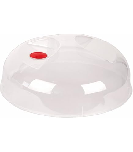 Magnetronafdekking 24 Cm Met Stoomuitlaat, Magnetronafdekking Voor Het Afdekken Van Voedsel Magnetronafdekking Perfect Voor Kleine En Grote Magnetrons Kunststof 0 Bpa