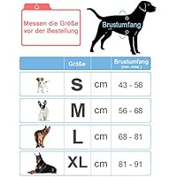 Hundegeschirr für Große Hunde Anti Zug Geschirr No pull Sicherheitsgeschirr Kleine Mittlere Hunde Ausbruchsicher Brustgeschirr Dog Harness mit Brustring Sport Weich Gepolstert Atmungsaktiv Schwarz L