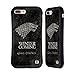 Price comparison product image Official HBO Game Of Thrones Stark Dark Distressed Sigils Hybrid Case for Apple iPhone 7 Plus / 8 Plus