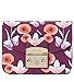 Produktbild Furla Metropolis Mini Umhängetasche aus violettem Leder mit Blumen und Schmetterlingen