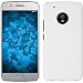 Produktbild PhoneNatic Case für Lenovo Moto Z2 Force Hülle weiß gummiert Hard-Case für Moto Z2 Force