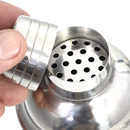 6 tlg. Cocktail Shaker Cocktailset Edelstahl Barmixer Mixer Shakerset Bar Set Rostfrei - 7