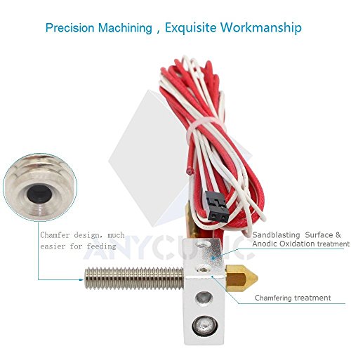 Anycubic MK8 Extruder Hotend Heizung Kit für 3D-Drucker 1.75mm Filament - 3