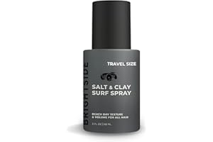 Brightside Salt & Clay Surf Spray - Hair Texturizing & Volumizing Sea Salt Spray For Men - Beach Style Hair - For All Hair Types - Premium Hair Styling Product - 3oz / 90ml