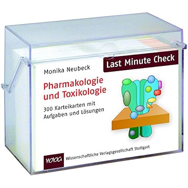 Last Minute Check Pharmakologie Und Toxikologie 300 Karteikarten Mit Aufgaben Und Losungen Amazon De Monika Neubeck Bucher