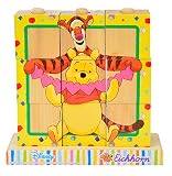 Eichhorn 100003329 - Disney Winnie the Pooh Bilderwürfel - 9 teilig mit 4 Motiven zum Stecken - 