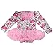 ZOEREA Newborn Baby Headband + Romper + Shoes Outfit Clothes Tutu Dress 0-12M Baby Summer Set 3 Piece Romper + tutu pleated skirt + bow headband girl dress Iben So Nb Spencer W / letter newborn baby girl dress Minnie head Bodysuit Onesie Tutu Dress + headband leg warmers baby shoes - girls dress model Precious with silver dots