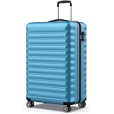 NUMADA - Large Travel Suitcase 25 kg Upfly 28' ABS (75 x 49 x 29 cm) with Combination Lock and 4 360 Double Wheels | Heavy Du
