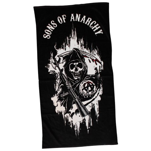 Preisvergleich Produktbild Sons Of Anarchy Black Reaper SOA Logo Towel