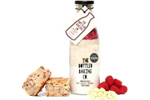 The Bottled Baking Co. | White Chocolate And Raspberry Tray Bake Mix, 750Ml Bottle