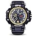 Produktbild Herren Digital Sport Watch LED-Bildschirm große Gesicht Militäruhren und wasserdicht lässig leuchtenden Stoppuhr Alarm einfache Armee Watch - schwarz ( Color : Black )