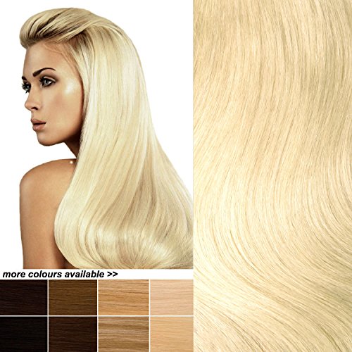 THE POSH HAIR. Hair Extension BOUTIQUE. Full Head Clip in Real REMY Human Hair Extensions. UK SELLER Many COLOURS. (18 inch 613 BLEACH BLONDE). 8 pieces SALON PROESSIONAL