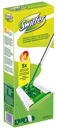 Preisvergleich Produktbild Swiffer System Starter-Kit (1 Stiel & 2 Tücher) - 1St. - 2x