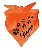 Hunde Dreiecks Halstuch (Fb: rosa) Name des Hundes