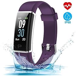 HOMSCAM Pulsera Inteligente, Pulsera Actividad Impermeable IP68 con Monitor de Calorías, Monitor de Ritmo Cardíaco, Captura de cámara, Notificación de Mensajes para Android y iOS Teléfono móvil