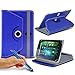 Price comparison product image ONX3® Polaroid Tab 8 Quad Core 8" Inch Tablet Case Rotating 360 Luxury PU Leather Spring Stand Cover (Blue + Pen)(Blue + Pen)
