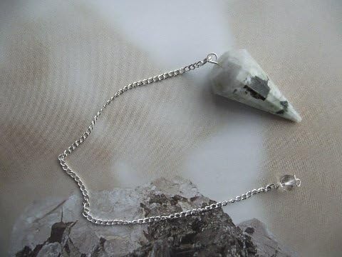 Rainbow Moonstone Crystal Pendulum Dowser