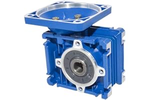 AZSSMUK Schneckengetriebe mit Übersetzungsverhältnis 1/5 / 7,5/10/15/20/25/30/40/50/60/80/100 für Elektrische Mini-Türkranzüge (Ratio 40, NMRV 030)