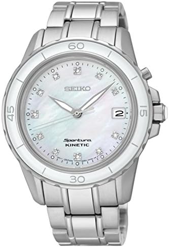 SEIKO SKA881P1,Ladies Sportura Kinetic,Mother Of Pearl Dial,Diamonds on Dial,Sapphire Crystal,SKA881