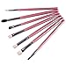 7Pcs Professional Makeup Eyeliner Eyeshadow Cosmetic Brushes Tool Kit Set (Pink)