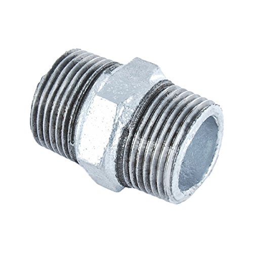 Doppelnippel Gewindefitting Temperguss verzinkt – 1″ - 2