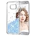 Price comparison product image Samsung Galaxy S7 Edge Case, Wuloo Glitter Liquid Sparkly Shiny Fashion 3D Moving Quicksands Case Cute Slim Clear Transparent Flowing Liquid Floating Case TPU Bumper Elastic Silicone Shockproof Protective Luxury Bling Phone Cover Cases for Samsung Galaxy S7 Edge Girls Women Children Gift