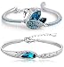 Shining Diva Fashion Blue Crystal Bracelet Kaada Bangle Set For Girls and Women RS.424.00