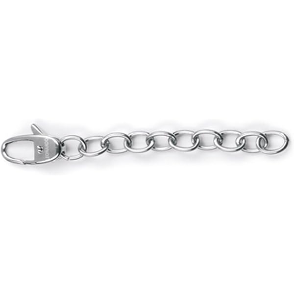 JEWELS BY LEONARDO Sabine 024936 Armband met dubbele rij armbanden van zilverkleurig roestvrij staal, zilveren elementen met zwart-witte kralen, lengte 18,5-21 cm, sieradencadeau voor vrouwen