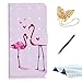 Price comparison product image TOUCASA iPhone X case,iPhone X case,Leather Wallet Magnetic Case Card Slots pu Flip Book Case for iPhone X-Flamingo