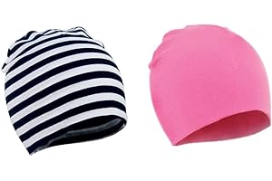 WUWYOUWL WYMAODAN Berretto per Neonato, 2 Pezzi Berretto in Cotone Autunnale e Invernale Cappelli Morbidi a Doppio Strato Cappelli Carini Cappellino Berretto per Unise (3a)