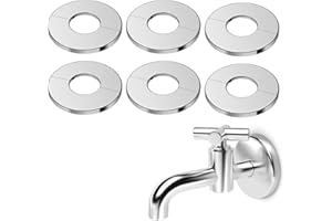 EBHO 6 Pezzi 28 mm Copritubo Termosifone, Rosette per Rermosifoni, Copri Tubi Termosifoni, Rosetta Termosifone per Scarico del Lavandino