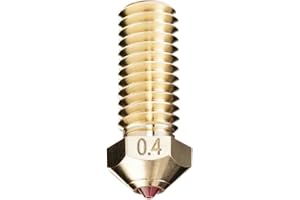 DUROZZLE Ruby Ugello 0,4 mm per stampante 3D QIDI Q1-Pro/X-Max3 / X-Smart3 / X-Plus3, temprato e resistente all'abrasione per una produzione additiva precisa (QIDI, 0,4 mm)