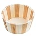Freida Joe - Delight! Two Tone Natural Wood Round Basket Spa Set! Includes :260ml Shower Gel, 260ml Bubble Bath, Back Scrubber Loofah, Loofah Pad, 2-In-1 Pumice Stone And Soft Bristle Brush, Candle, Bath Salt, Potpourri