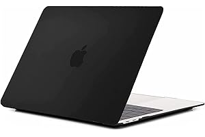 EooCoo Etui kompatybilna z Macbook Air 13" M1 A2337 A2179 A1932 z wyświetlaczem Retina,2021-2018 Wydanie, Twarde Etui Ochronne z Matowego Tworzywa Sztucznego,Czarny