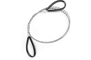 FYHJNC Stainless Steel Wire Saw for PVC Hose,Pipe,Tubing, General Tools Cable Saw 29.53inch Serrated Cutting Cable with Two Handles for Cutting Wood, Plastic, Bone, Rubber