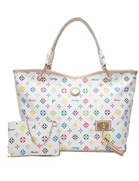 Yan Show Damen Bunte Gedruckte Quaste Beutel Schulter Kreuz Diagonale Handtasche