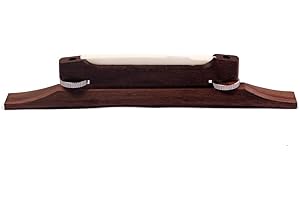 Alnicov Archtop Chevalet de guitare réglable en palissandre avec sillet en os pour guitare jazz à 6 cordes - Pièces de rechange